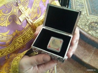 В храм Благовещения при штабе ВДВ епископ Славонско-Пократский Иоанн передал частичку мощей святой Анастасии Узорешительницы