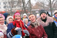 Колядочное шествие в Гольяново завершилось фейерверком