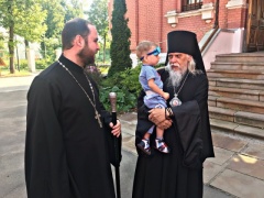 Архиерейское служение в день отдания Преображения Господня